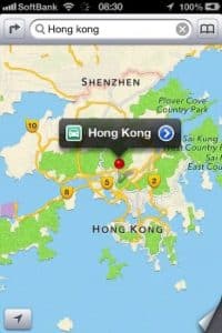Apple Maps image post on social media