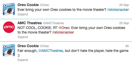 Oreo v AMC Tweets